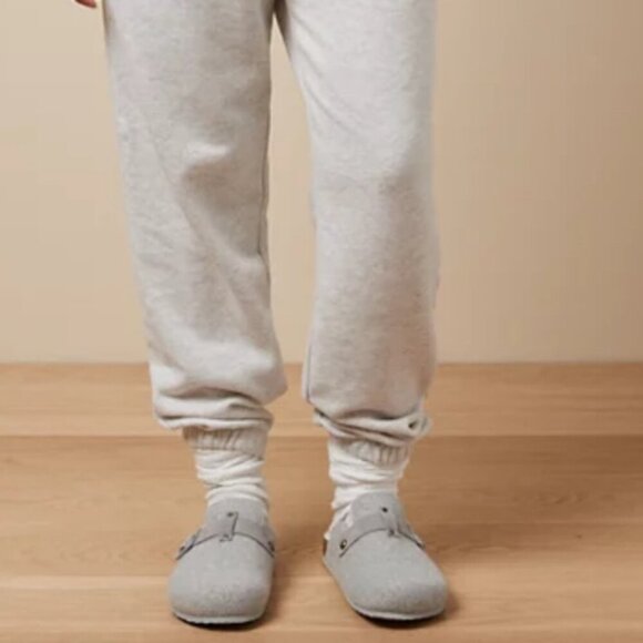 American Eagle Women's Felt Shearling Gray Clog Slip-on Shoes Size 10. - Picture 6 of 16